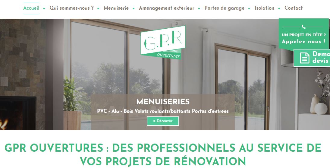 GPR Ouvertures, pose et rénovation des portes et fenêtres à Angers