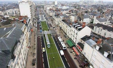 Le boulevard Foch à Angers