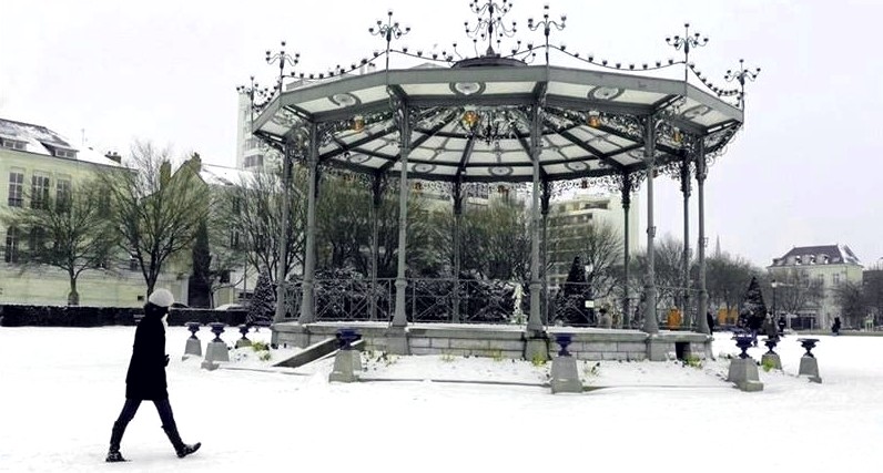 Angers sous la neige